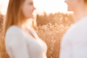 artistic golden hour portrait