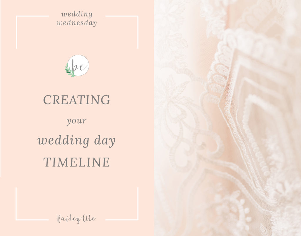 Creating Your Wedding Day Timeline