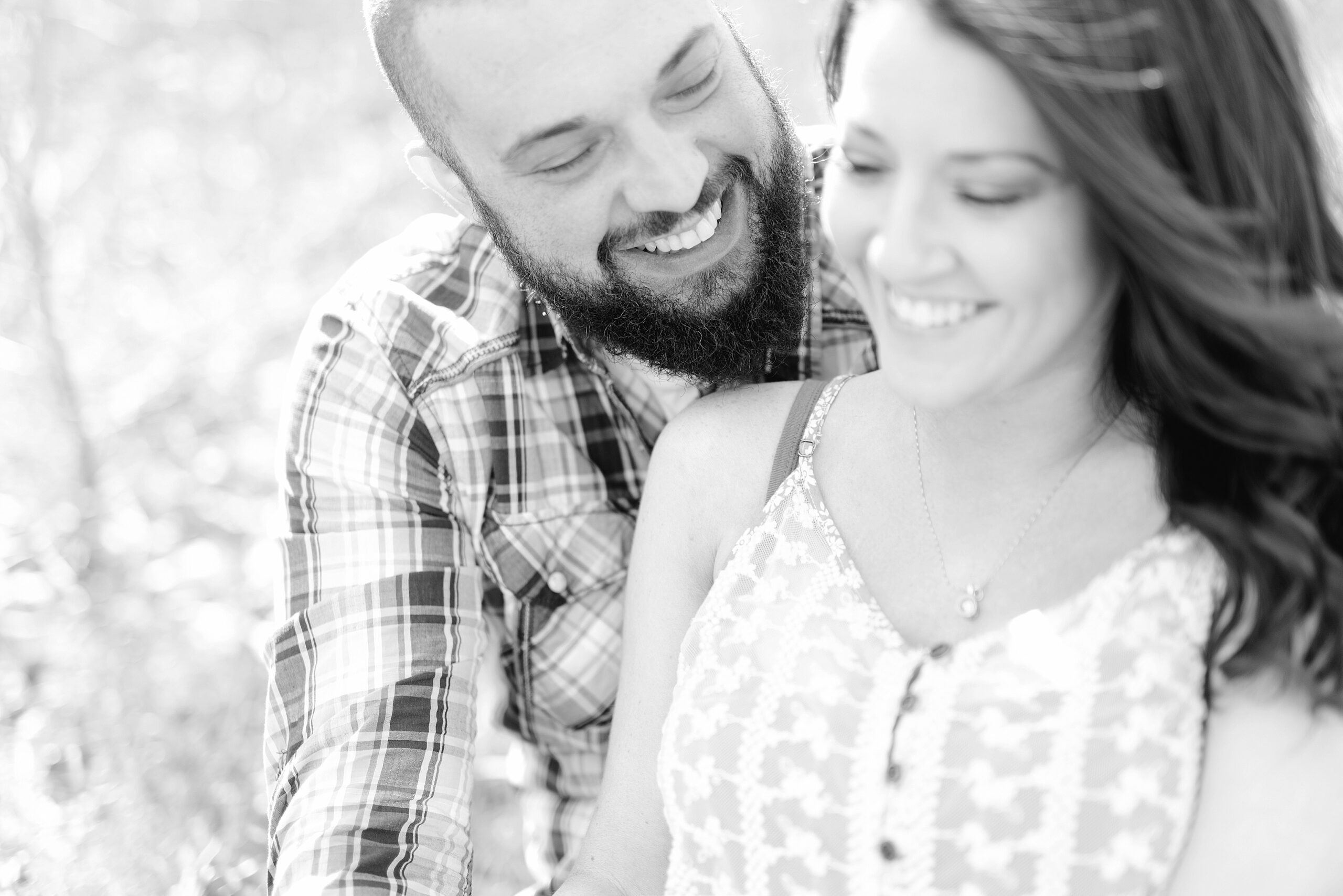 Indiana surprise proposal spring engagement session