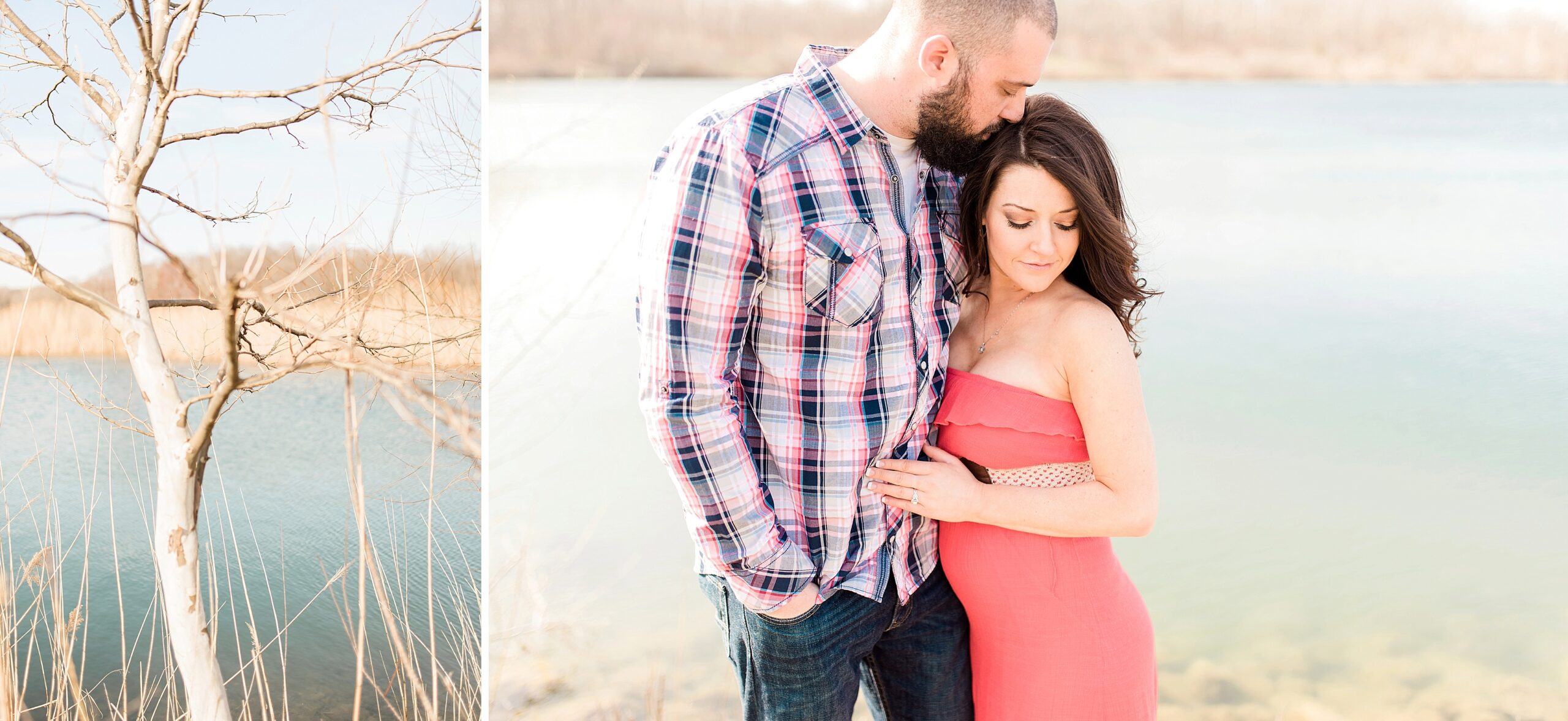 Indiana surprise proposal spring engagement session