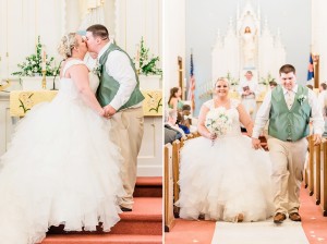 midwest wedding st james church ceremony