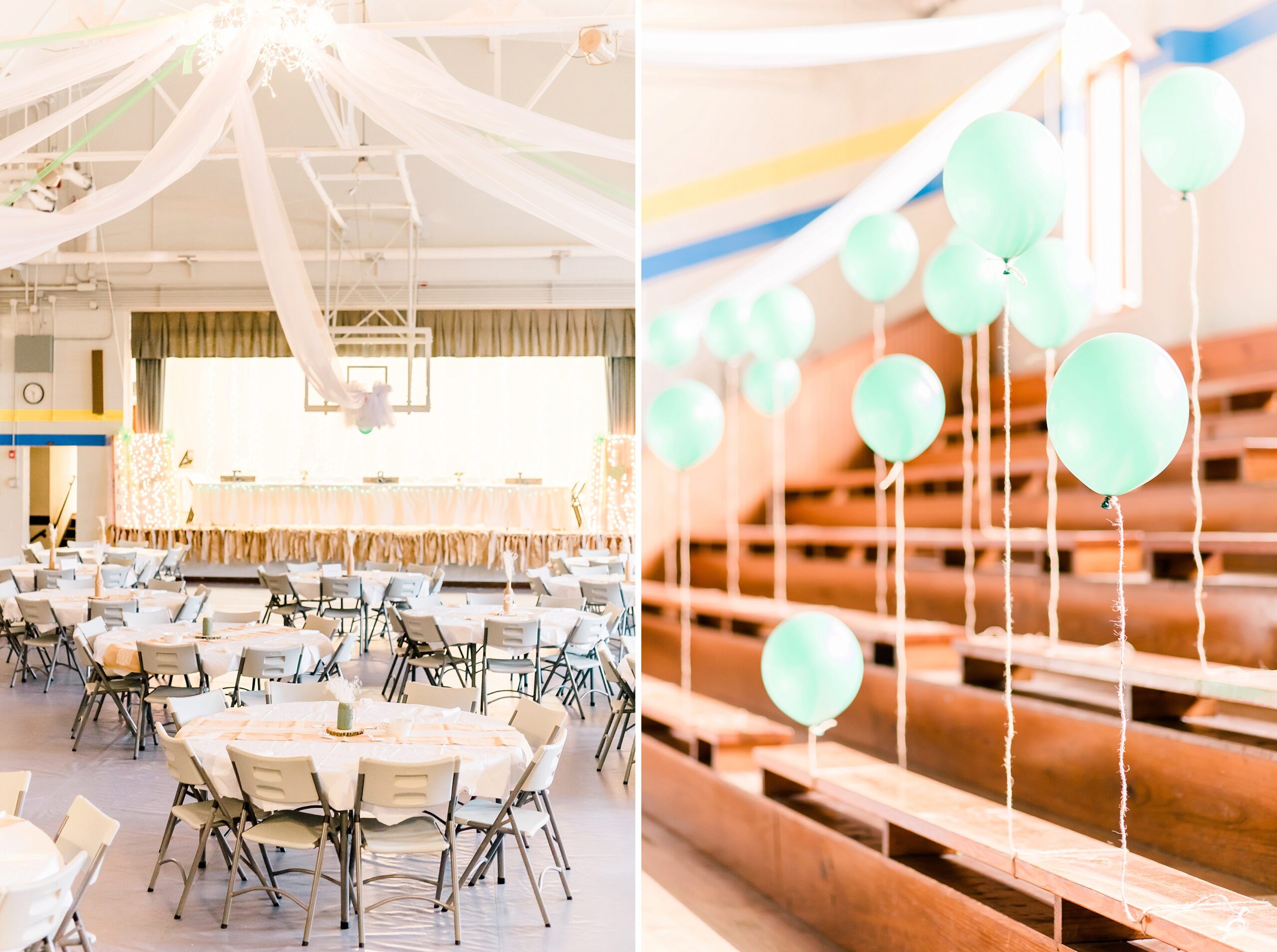 midwest wedding reception balloons