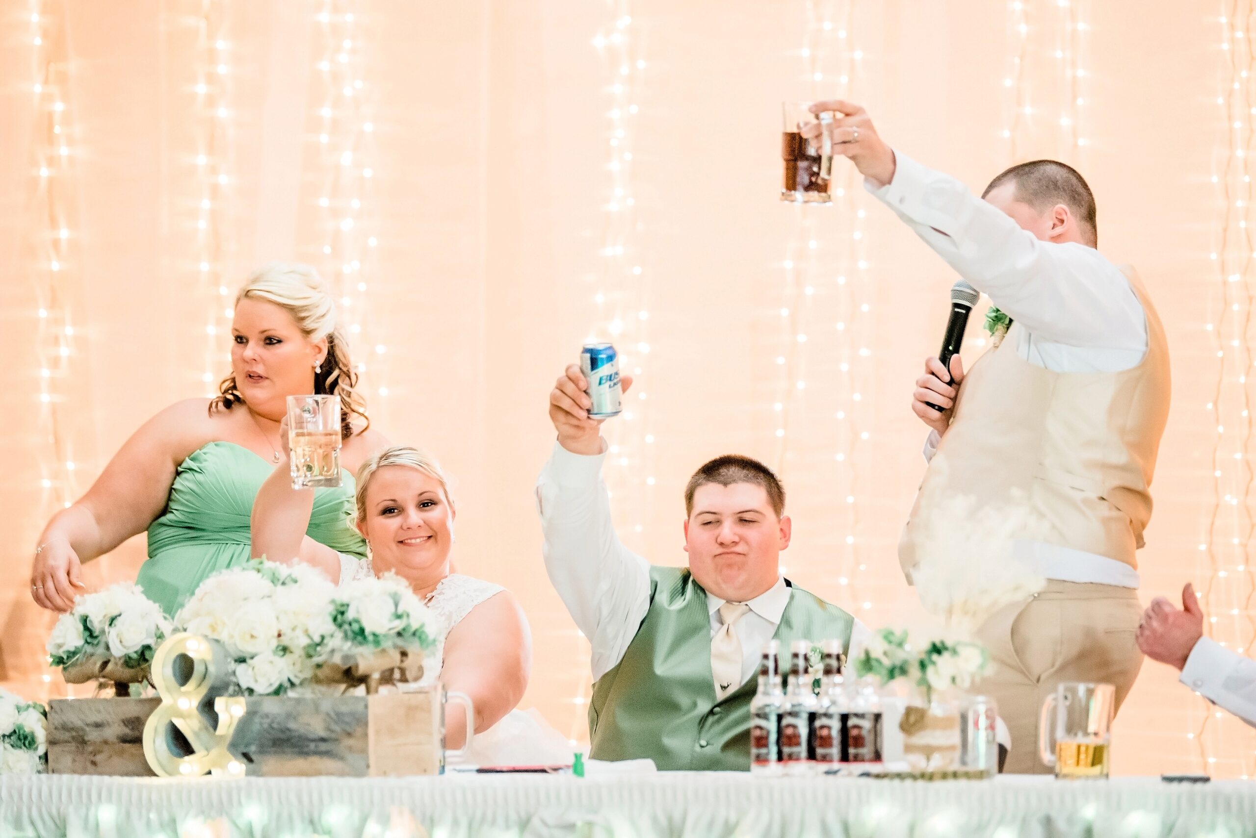 midwest wedding reception toast