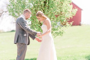 Wea Creek Orchard Wedding first look