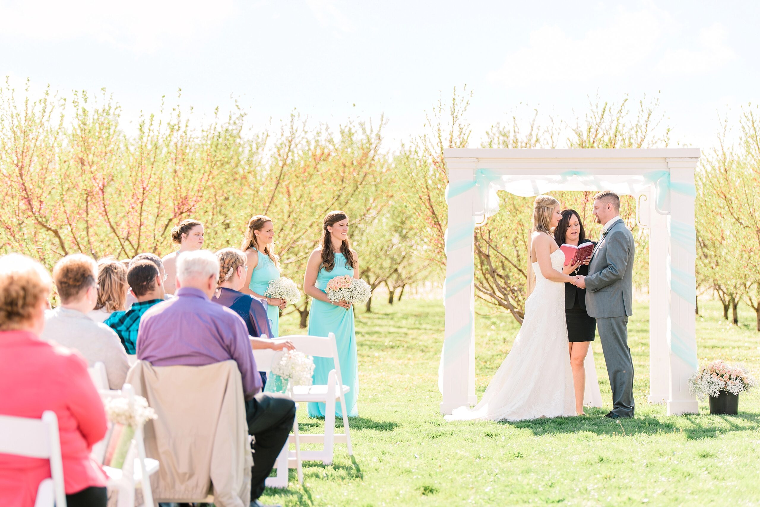 Wea Creek Orchard Wedding Spring Ceremony