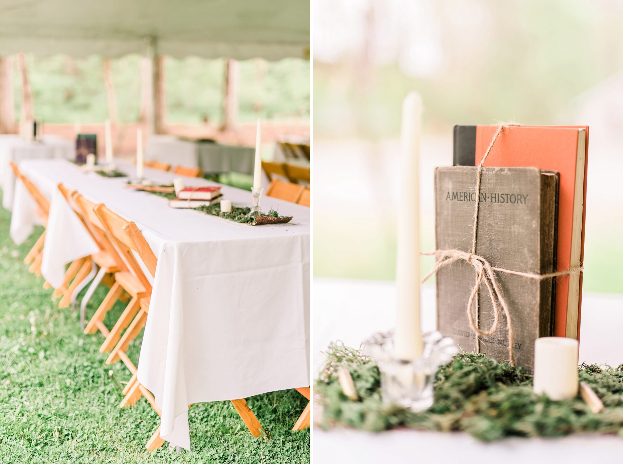 Indiana Wedding Reception spring succulents outdoors
