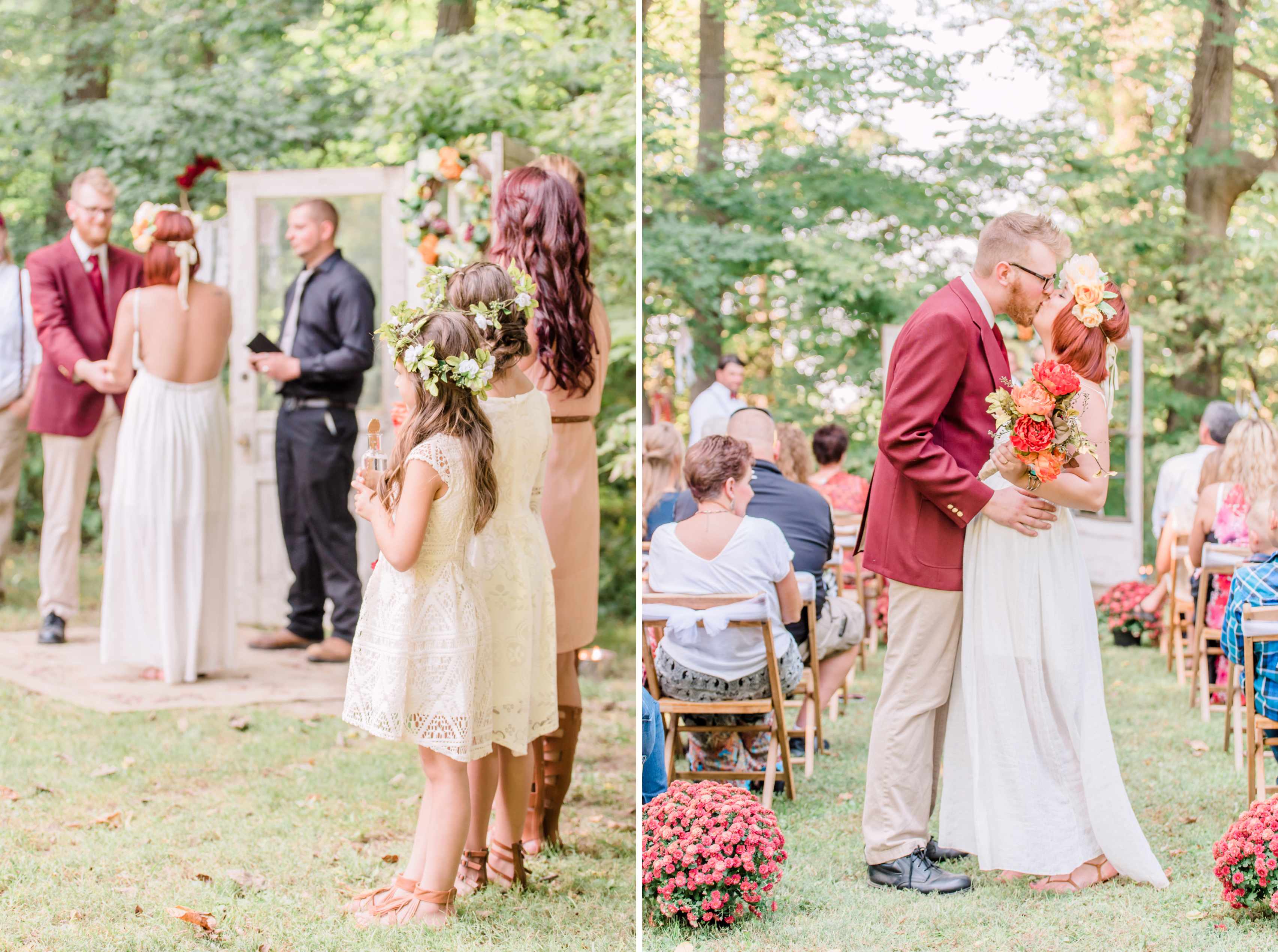 Indiana Autumn Backyard Wedding