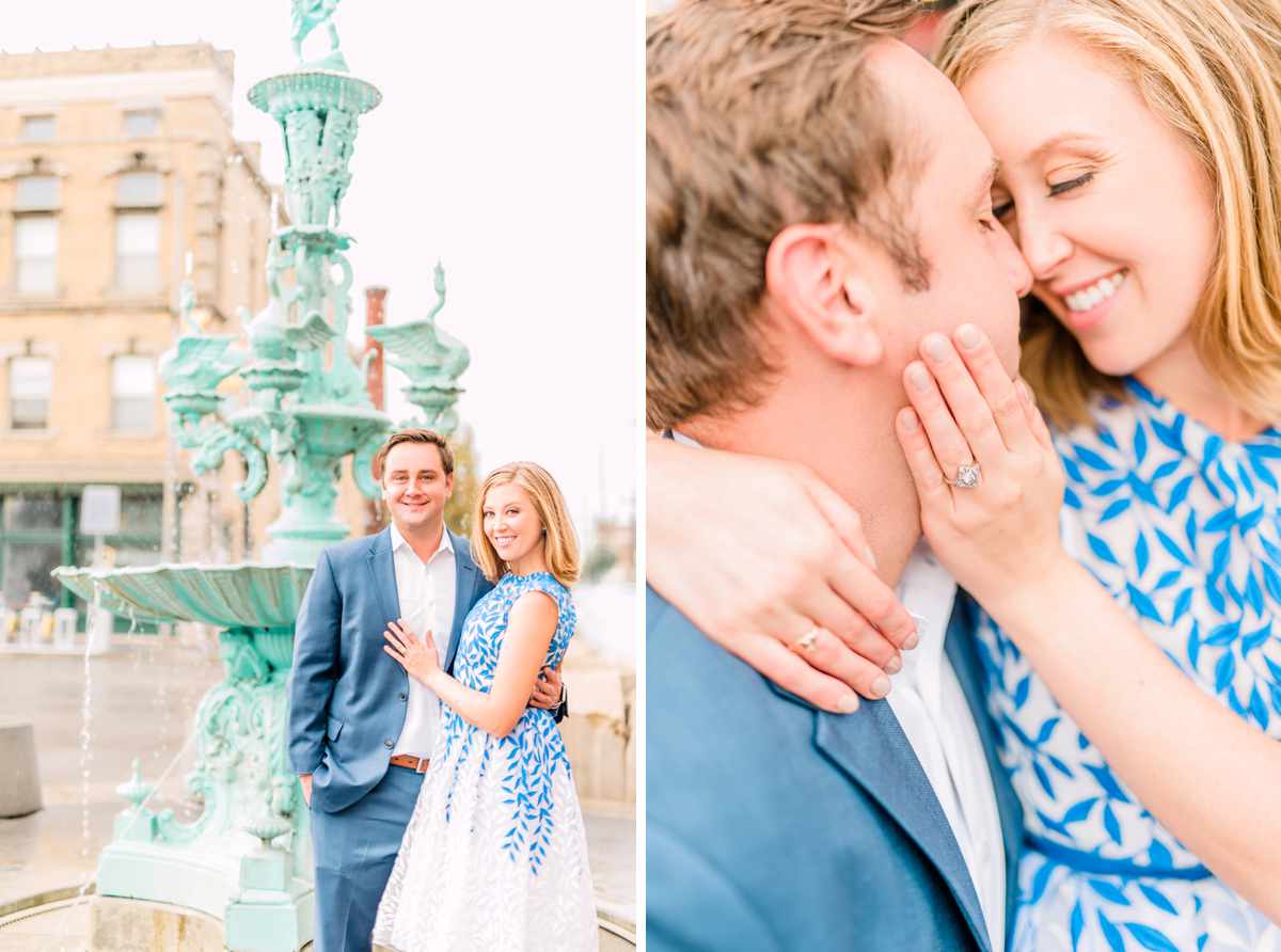 indianapolis engagement session fountain square
