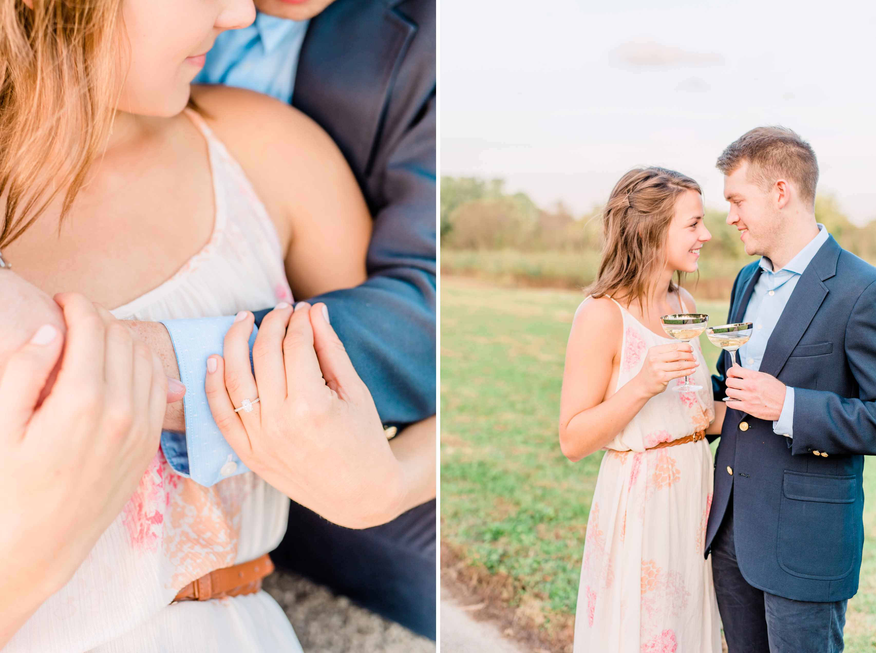 lafayette Indiana sunset engagement session