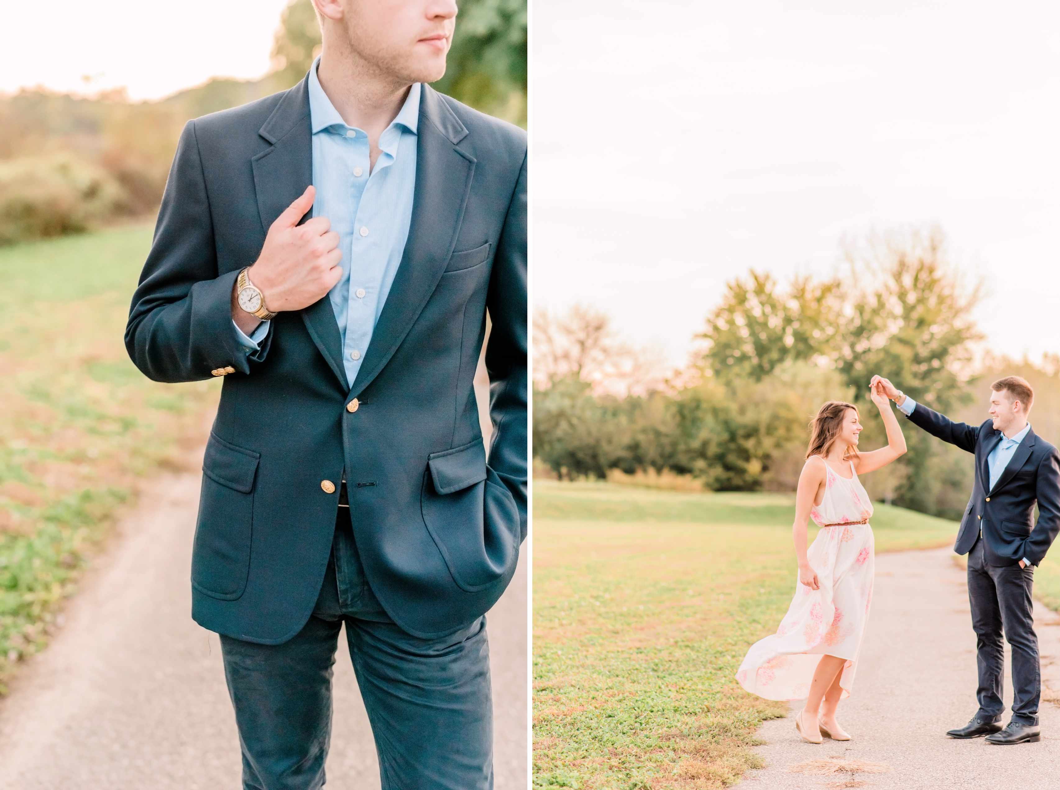 lafayette Indiana sunset engagement session