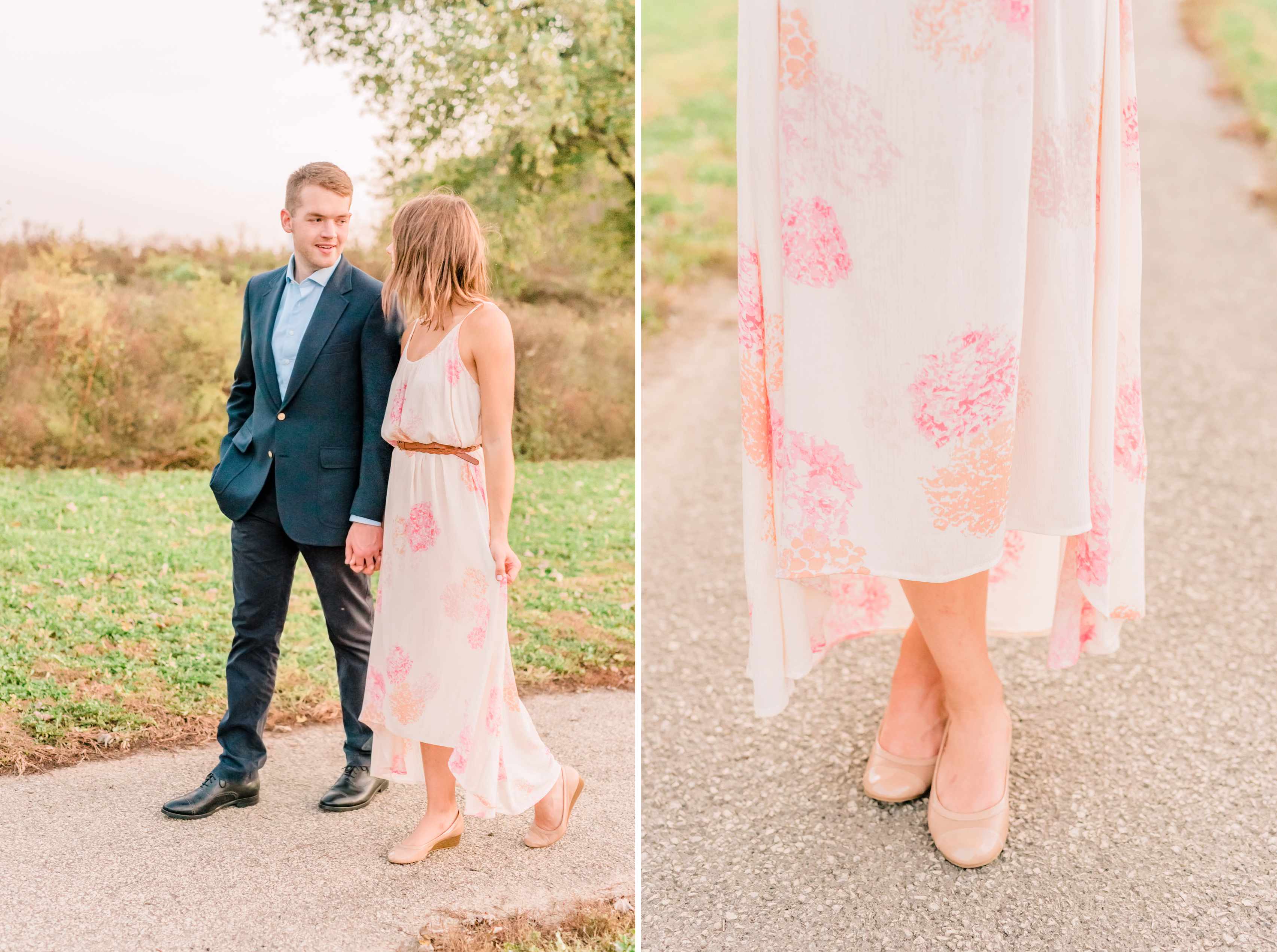 lafayette Indiana sunset engagement session