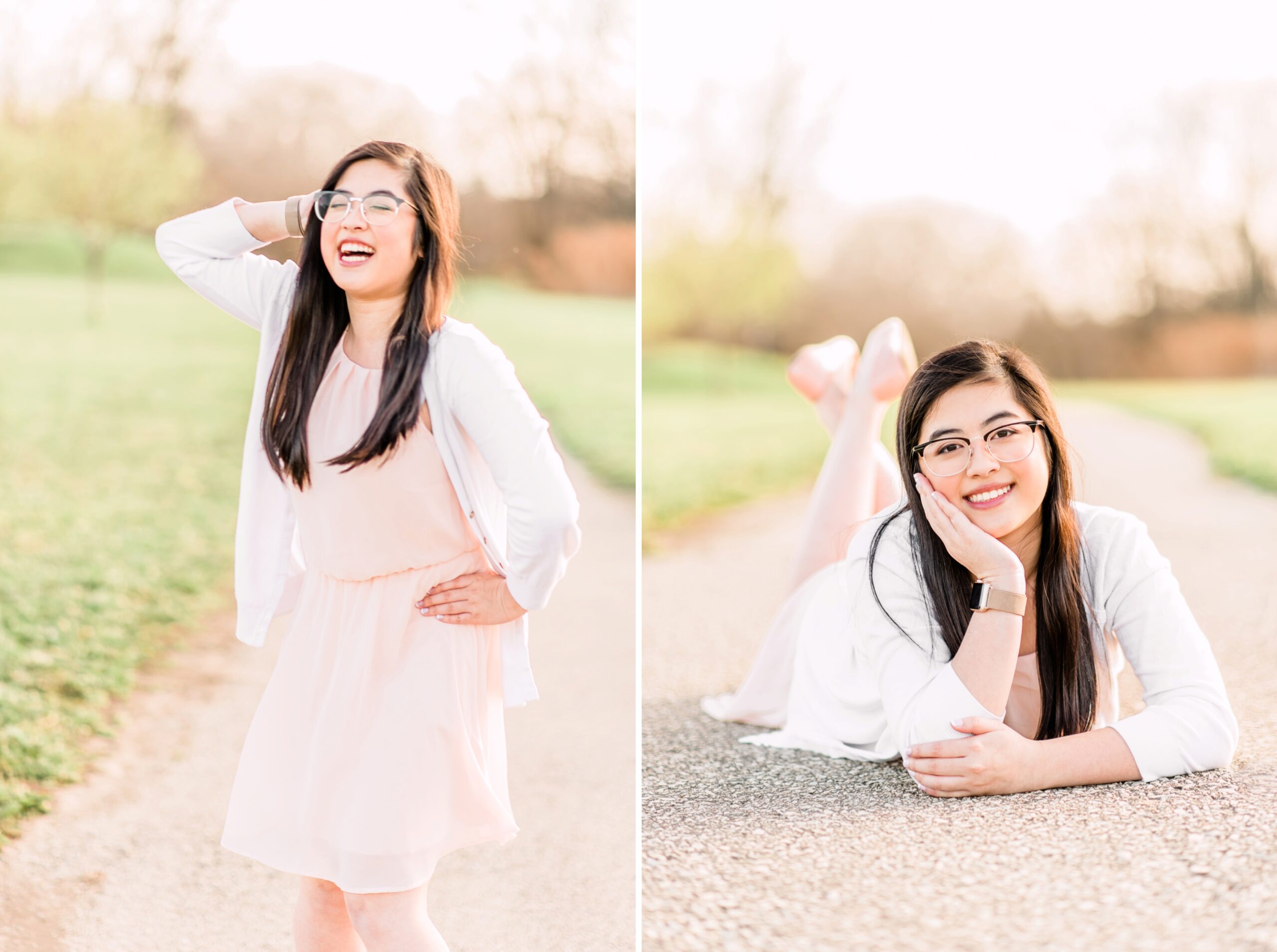 Spring Senior Session at the Park lafayette indiana