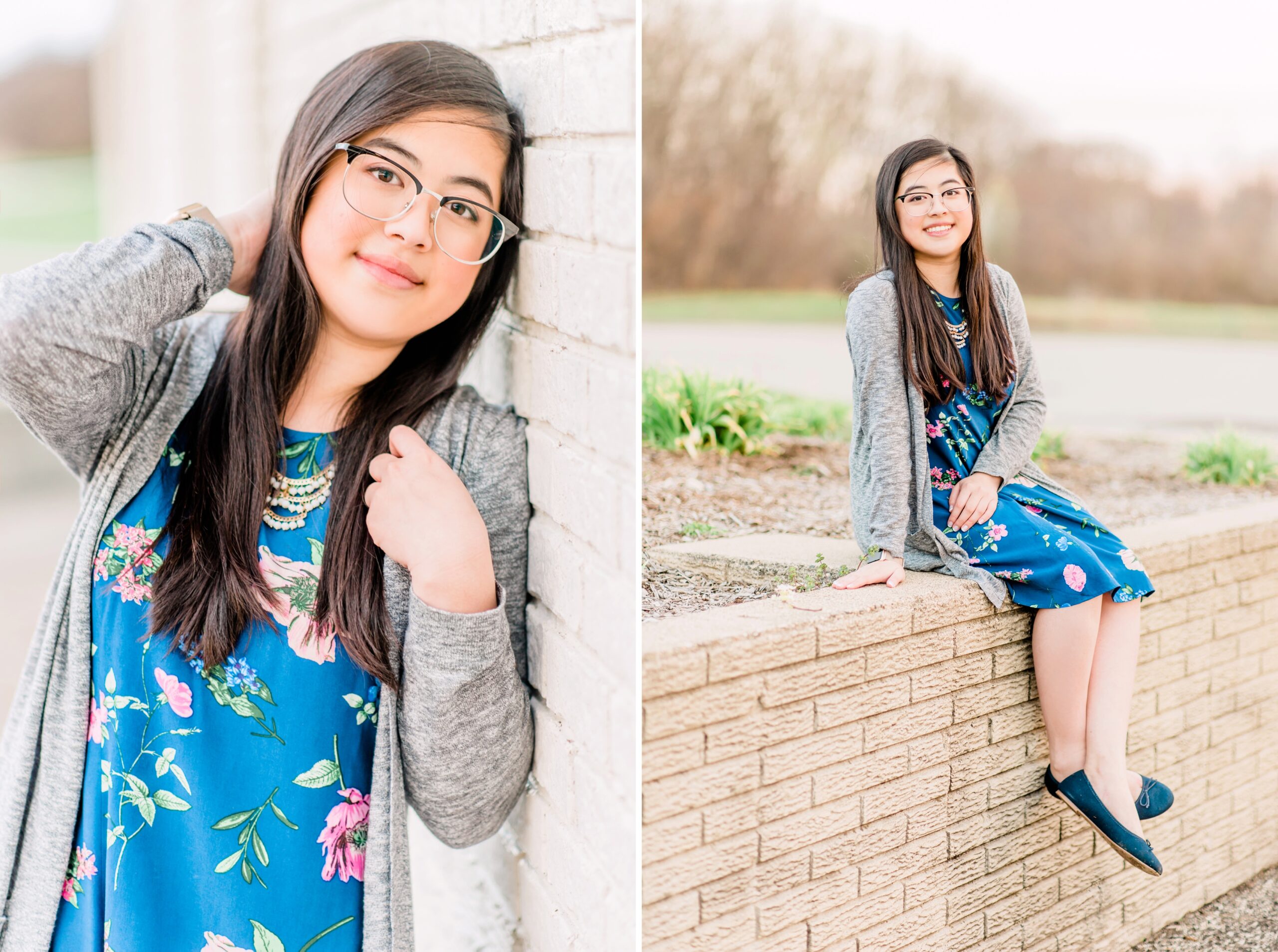 Spring Senior Session at the Park lafayette indiana