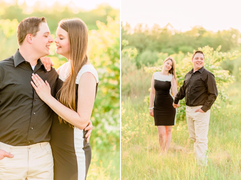 Golden Hour Fairfield Lakes, Indiana Engagement