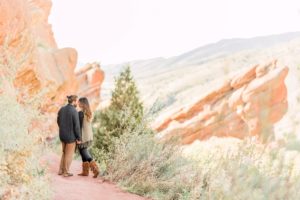 Boulder, Colorado engagement session red rocks
