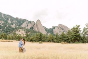 Boulder, Colorado engagement session flatirons