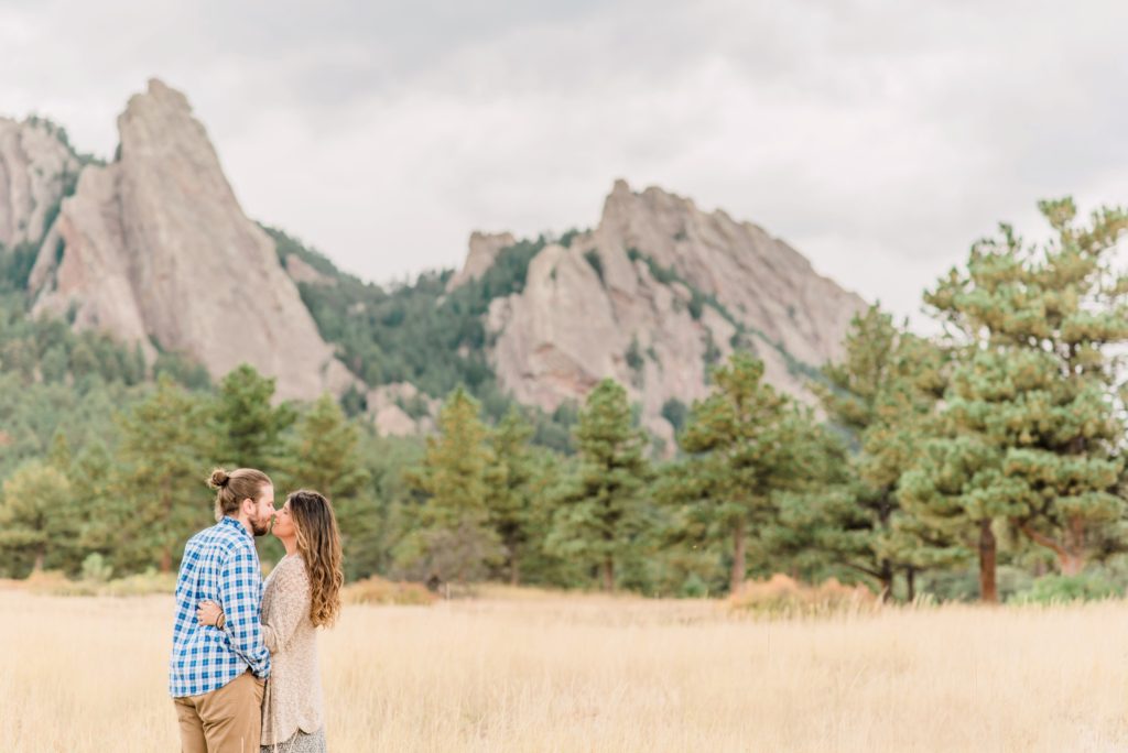 Boulder, Colorado engagement session flatirons