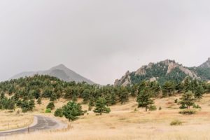 Boulder, Colorado engagement session flatirons