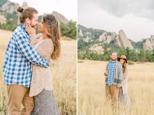 Boulder, Colorado engagement session flatirons