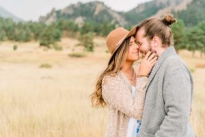 Boulder, Colorado engagement session flatirons