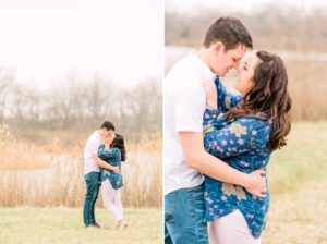 Fairfield Lakes Spring engagement