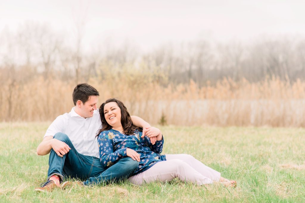 Fairfield Lakes Spring engagement
