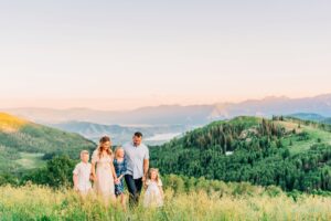 Utah Mountains Sunset Family Session Indiana Family Photographer