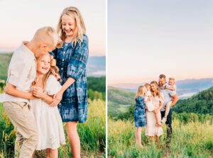 Utah Mountains Sunset Family Session Indiana Family Photographer