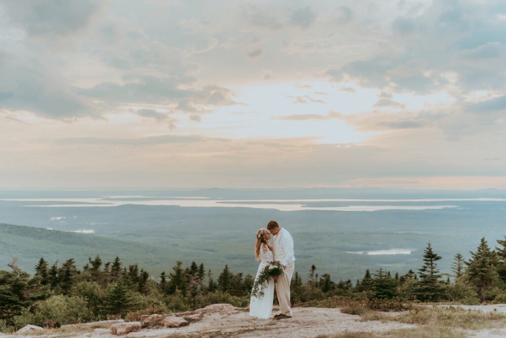 Intimate Maine Wedding Cadillac Mountain Elopement Photographer Maine Wedding Photographer Maine Elopement Photographer
