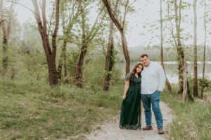 Blue Hour Engagement Session at 100 Acres