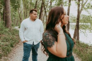 Blue Hour Engagement Session at 100 Acres