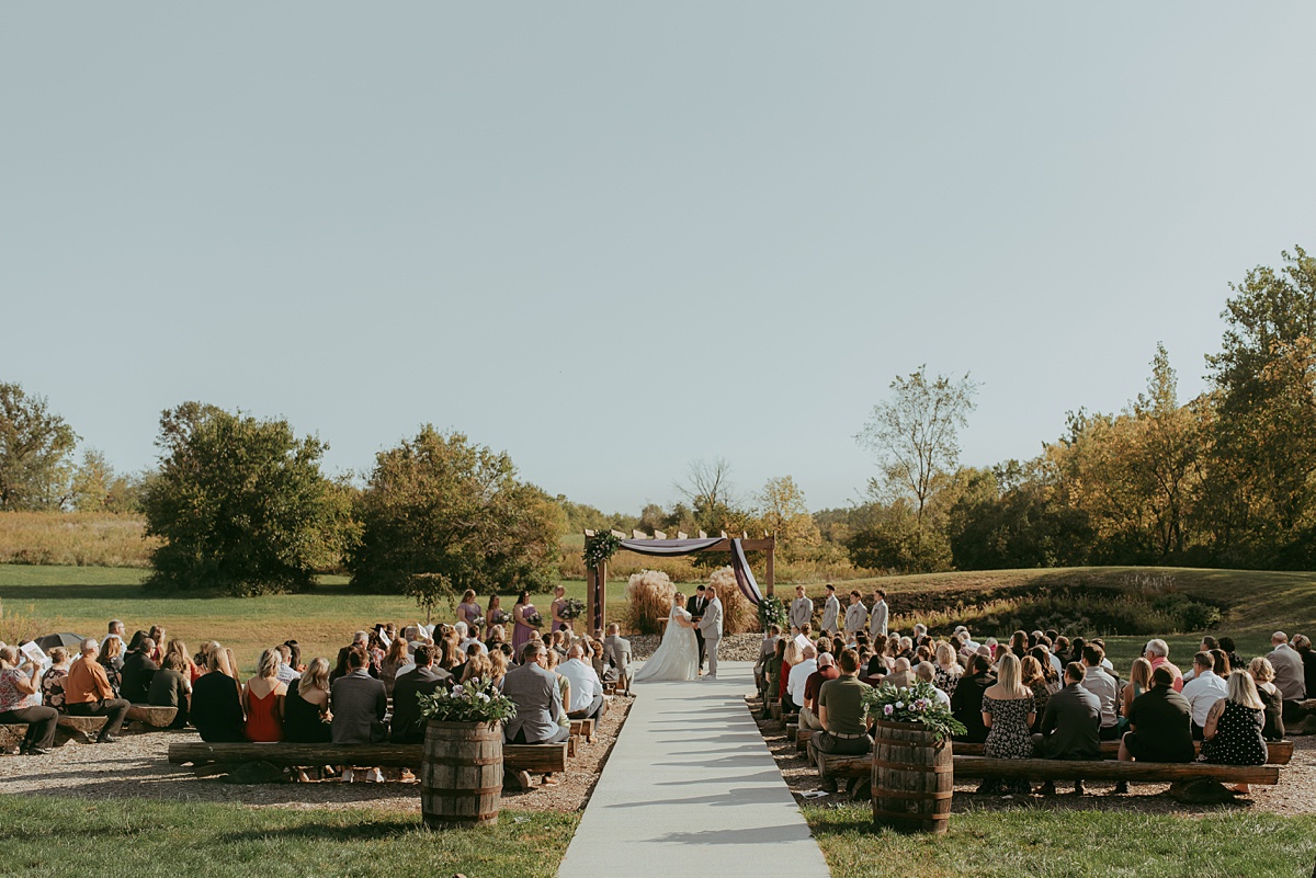 Indiana autumn wedding at The Stables