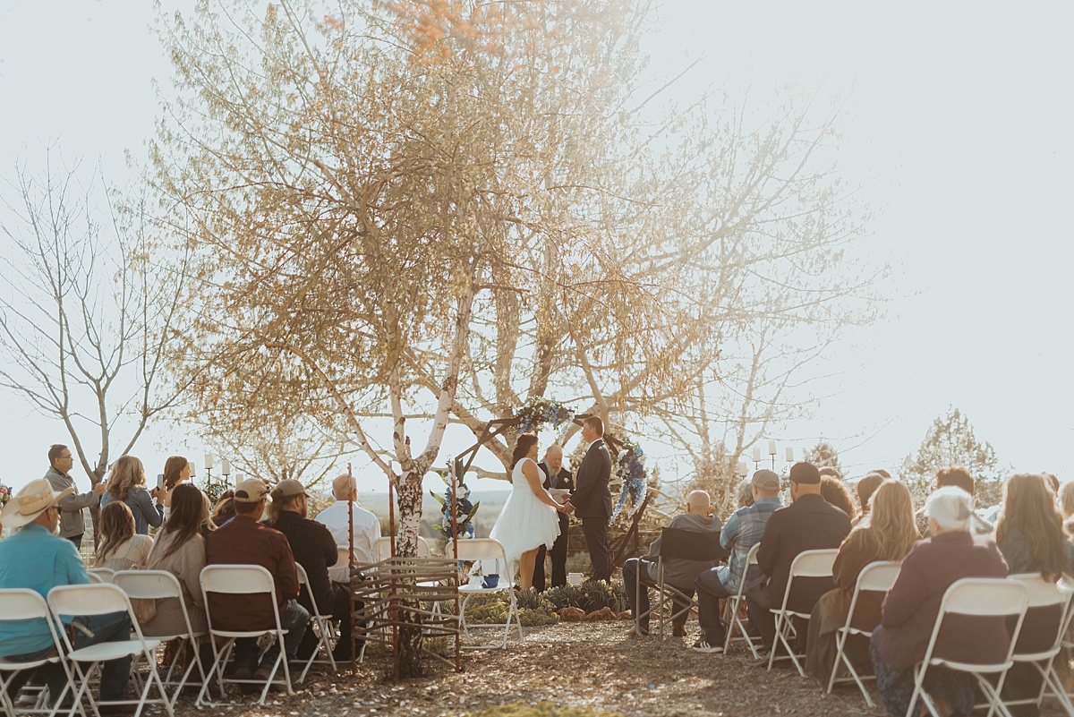 Backyard Alturas California Wedding