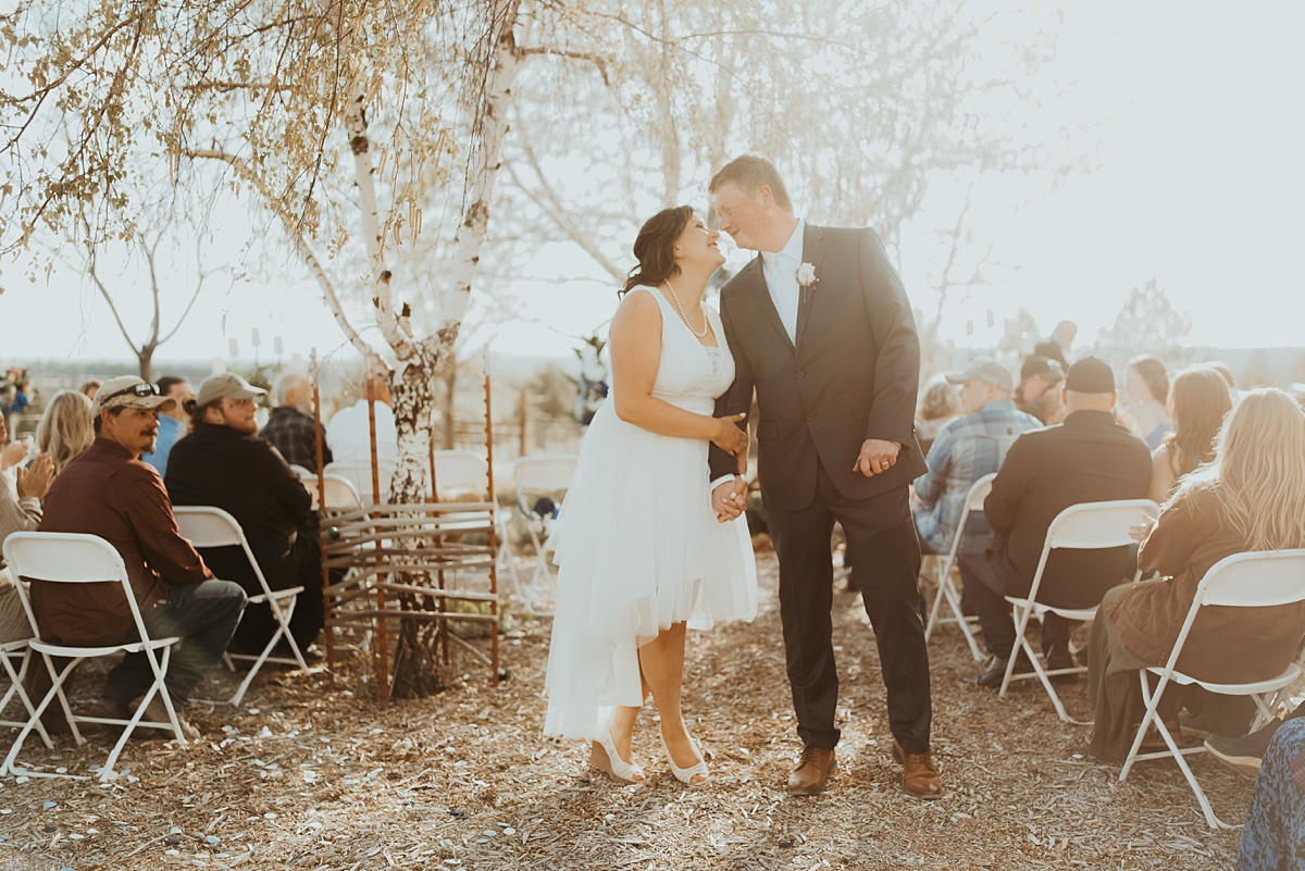Backyard Alturas California Wedding