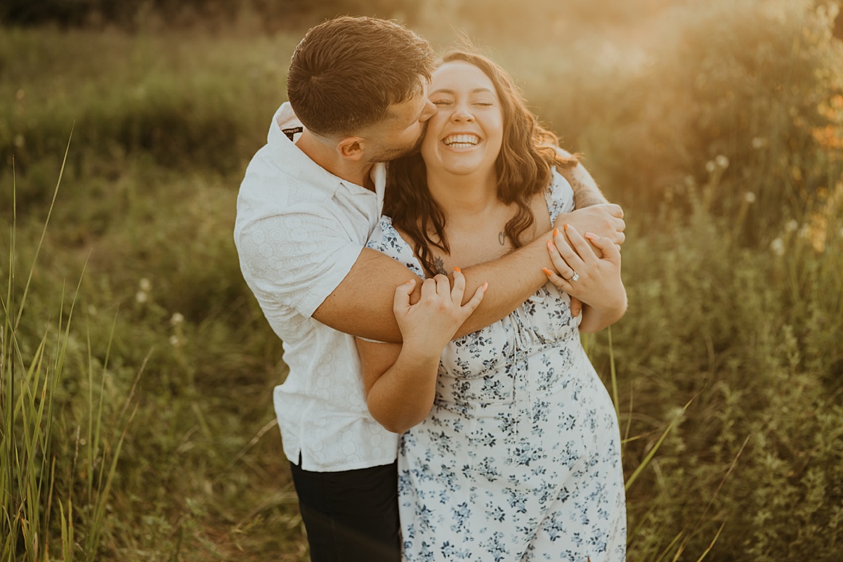 summer Indiana engagement session